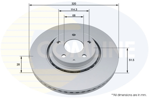 Disque de frein COMLINE ADC5081V