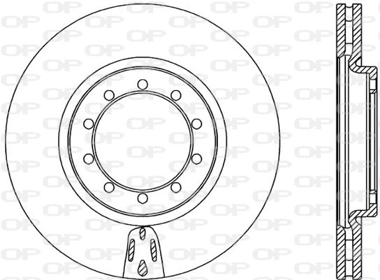 Disque de frein OPEN PARTS BDA2319.20