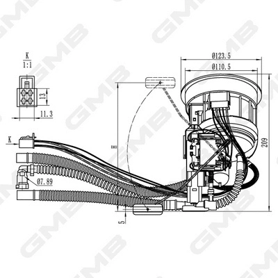 unité d'alimentation de carburant GMB GFPS-143A
