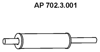Silencieux avant EBERSPÄCHER 702.3.001