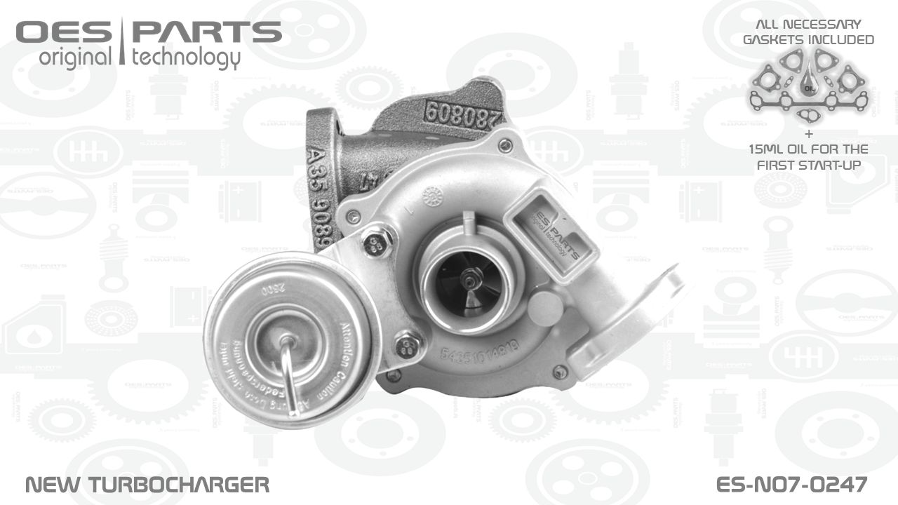 Turbocompresseur, suralimentation OES PARTS ES-N07-0247