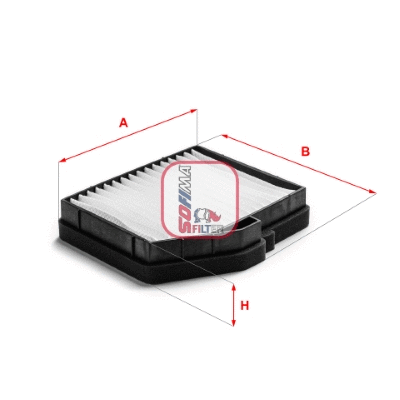 Filtre, air de l'habitacle SOFIMA S 3407 C