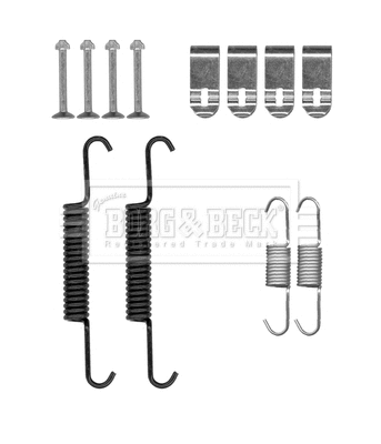 Kit d'accessoires, mâchoires de frein de stationnement BORG & BECK BBK6211