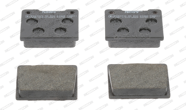 Kit de plaquettes de frein, frein à disque FERODO FDB811