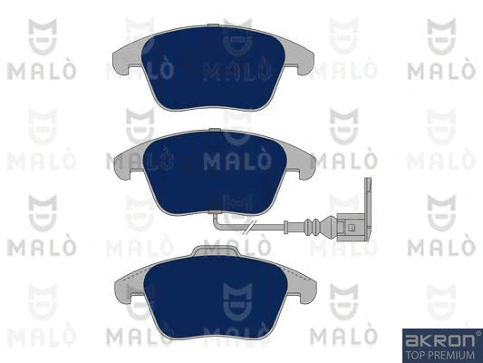 Kit de plaquettes de frein, frein à disque AKRON-MALÒ 1051035