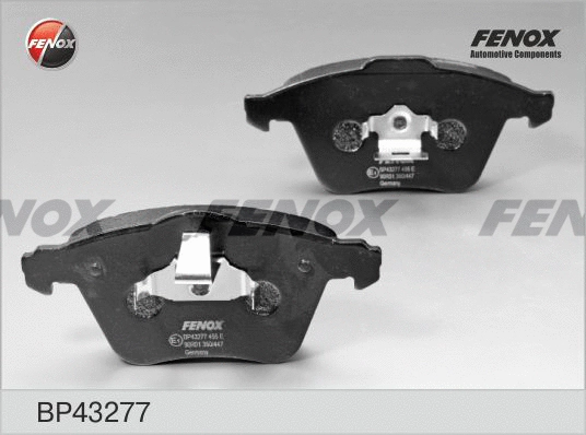 Kit de plaquettes de frein, frein à disque FENOX BP43277