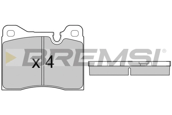 Kit de plaquettes de frein, frein à disque BREMSI BP2221
