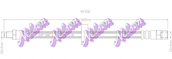 Flexible de frein KAWE H1318