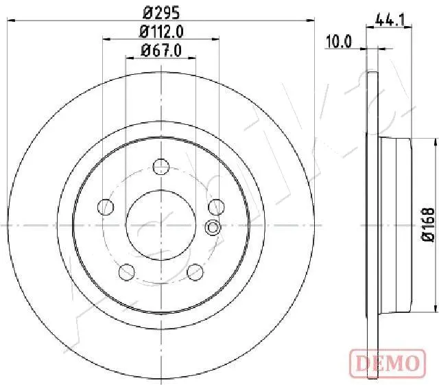 Disque de frein ASHIKA 61-00-0503C