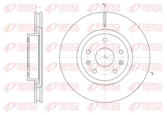 Disque de frein REMSA 62069.10