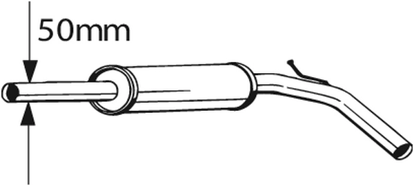 Silencieux central KLOKKERHOLM 233-395