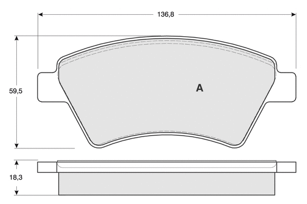 Kit de plaquettes de frein, frein à disque PROCODIS FRANCE PF1354