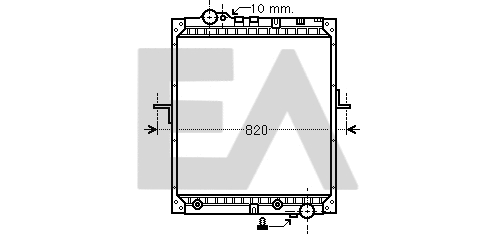 Radiateur, refroidissement du moteur EACLIMA 31R45007