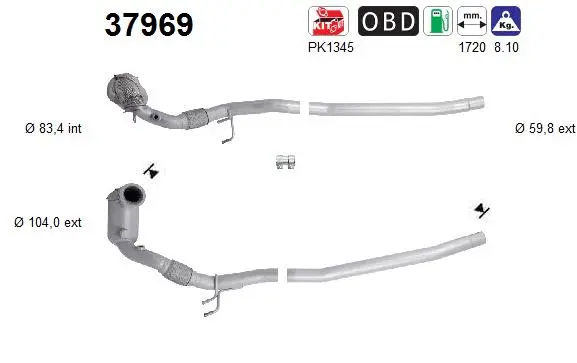 Catalyseur AS 37969