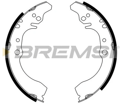 Jeu de mâchoires de frein BREMSI GF0682