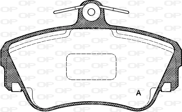 Kit de plaquettes de frein, frein à disque OPEN PARTS BPA0309.10