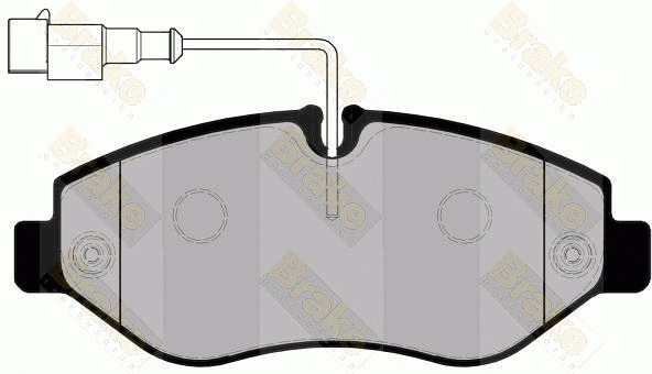Kit de plaquettes de frein, frein à disque Brake ENGINEERING PA1763