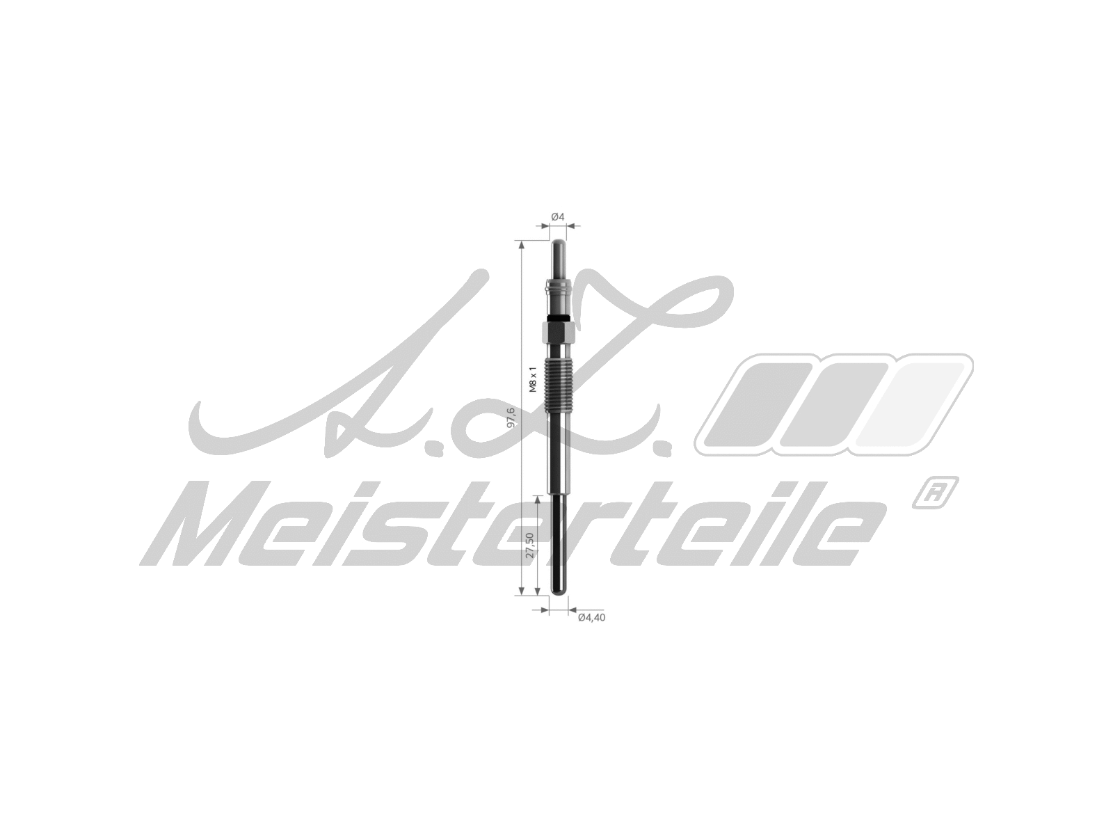 Bougie de préchauffage A.Z. Meisterteile AZMT-49-040-1070