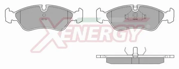 Kit de plaquettes de frein, frein à disque AP XENERGY X40383