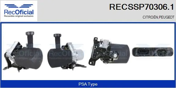 Pompe hydraulique, direction RECOFICIAL RECSSP70306.1