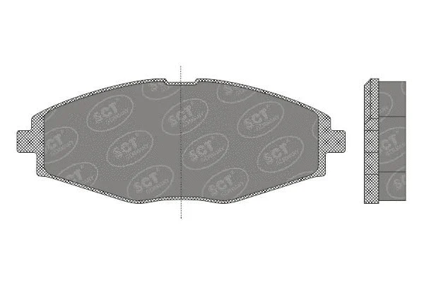 Kit de plaquettes de frein, frein à disque SCT - MANNOL SP 666 PR