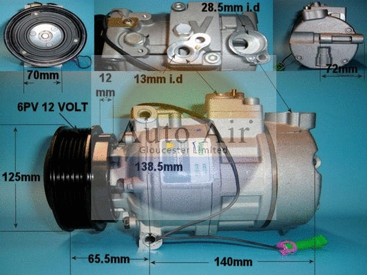 Compresseur, climatisation AUTO AIR GLOUCESTER 14-9692P