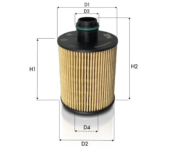 Filtre à huile TECNECO FILTERS OL02506E