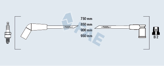 Kit de câbles d'allumage FAE 85114