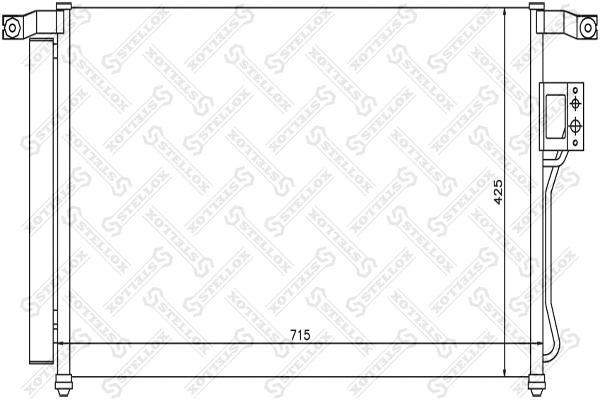 Condenseur, climatisation STELLOX 10-45203-SX