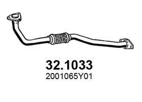 Tuyau d'échappement ASSO 32.1033