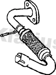 Tuyau d'échappement KLARIUS 110425
