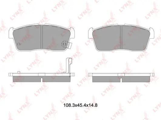Kit de plaquettes de frein, frein à disque LYNXAUTO BD-7551