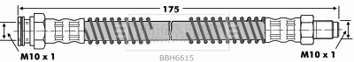 Flexible de frein BORG & BECK BBH6615