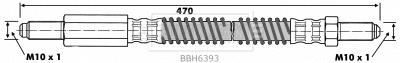 Flexible de frein BORG & BECK BBH6393