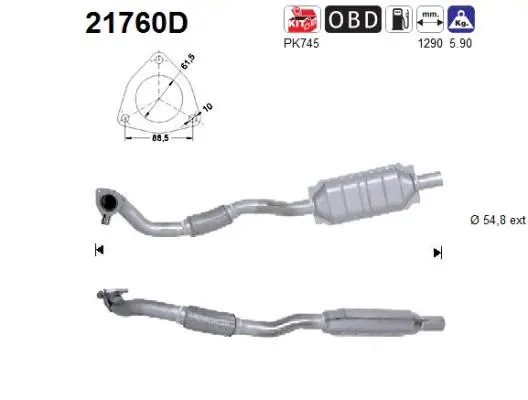 Catalyseur AS 21760D