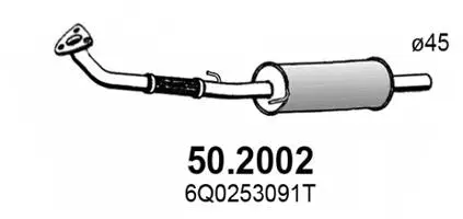 Silencieux avant ASSO 50.2002
