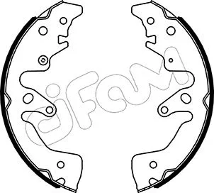 Jeu de mâchoires de frein CIFAM 153-516