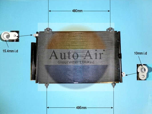 Condenseur, climatisation AUTO AIR GLOUCESTER 16-1107