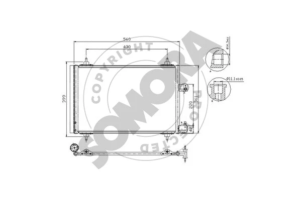 Condenseur, climatisation SOMORA 052360A