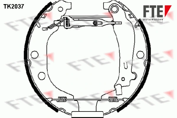 Jeu de mâchoires de frein FTE 9110016