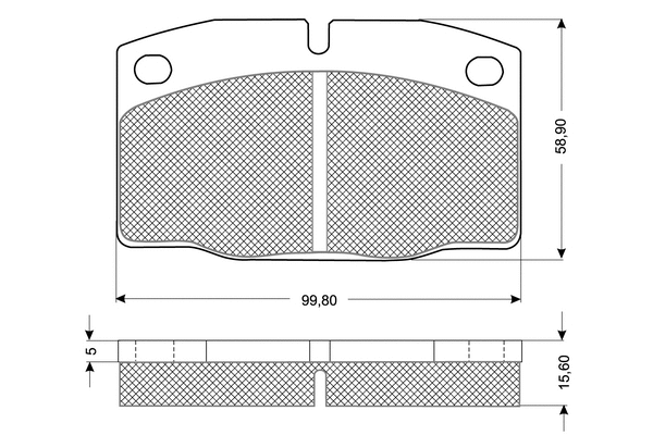 Kit de plaquettes de frein, frein à disque PROCODIS FRANCE PF1013