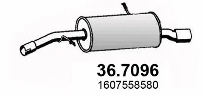 Silencieux arrière ASSO 36.7096