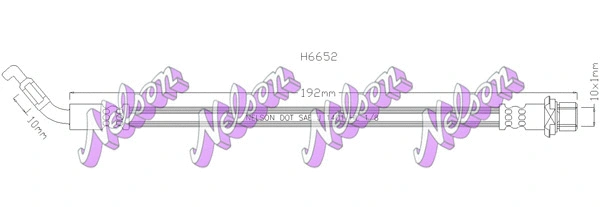 Flexible de frein KAWE H6652