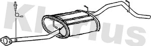 Silencieux arrière KLARIUS 261015