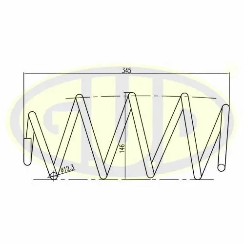 Ressort de suspension G.U.D. GCS095105