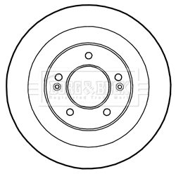 Disque de frein BORG & BECK BBD5231