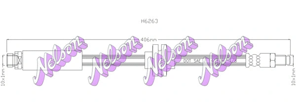 Flexible de frein KAWE H6263