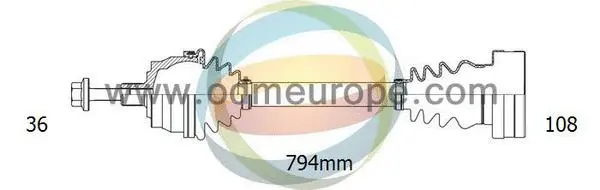 Arbre de transmission 4X4 ESTANFI EST-18-216100