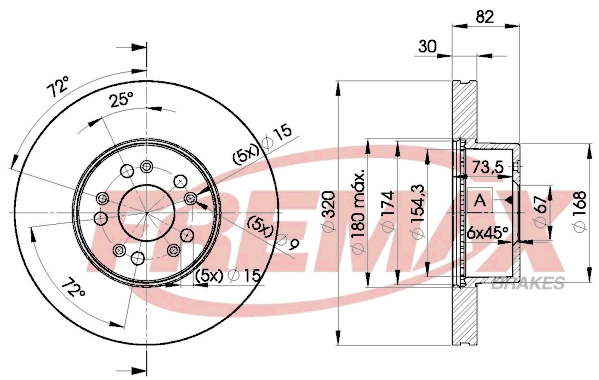 Disque de frein FREMAX BD-0912