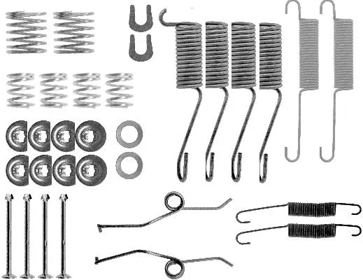 Kit d'accessoires, mâchoire de frein MINTEX MBA697